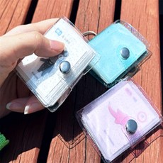 한스온 다이어리 꾸미기 데코 소품 정리 씰 북 띠부씰수납북, 투명