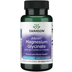 스완슨 알비온 마그네슘 글리시네이트 타블렛, 60개입, 1개, 60정