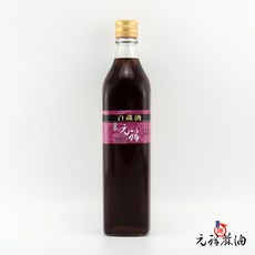 元福蔴油 優級白麻油 冷壓初榨芝麻油, 1個, 520ml 玻璃瓶