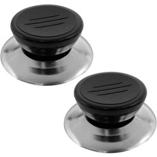 AYLIFU 냄비 손잡이 교체용 뚜껑 상단 블랙 40 * 25mm1.57 1.57 0.98 인치 팬 2 세트, 1.57*1.57*0.98inch