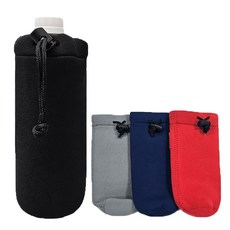 등산 배낭 물통 파우치 물병 가방 주머니 중형, 블랙, 1개