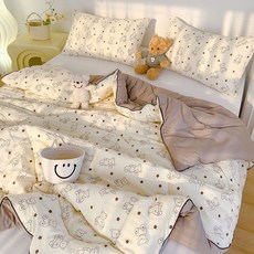 가남 양면 차렵이불 콩섬유 이불 부드러운 귀여운 에어컨 여름 이불