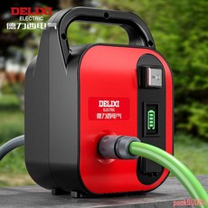 電氣農村菜地澆菜 充電式 鋰 電抽水泵 農用灌溉 戶外澆水機 菜園澆水神器, 1個, 【兩缸增壓】抽水泵D款+ 配5米進水