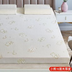 고밀도 매트리스 두꺼운 메모리폼 소프트 침실 스폰지 토퍼, 곰 10cm