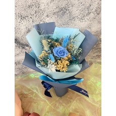 永生玫瑰乾燥花束, 藍色系