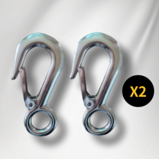 아이맥스몰 스텐 스냅 아이 후크, SILVER, 2개, 0.2T