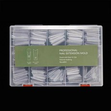 엔리안 더블 샌드위치 네일팁 네일연장 폼팁, 1개, 02 코핀 240pcs