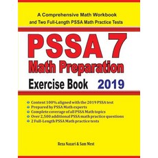 (영문도서)PSSA 7 Math Preparation Exercise Book: A Comprehensive Math Workbook and Two Ful... Paperback, Effortless Math Education, English, 9781646120093