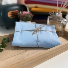 CRT 006 탐나요 면 60수 아사 원단 바이오 워싱 패브릭 무지 천, 1개, 스카이