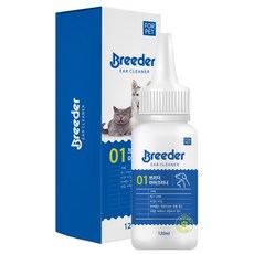 브리더 이어크리너 강아지 귀세정제 120ml, 1개