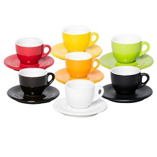 프랜드커피 KYJ 에스프레소 커피잔 세트 1호 80ml 7종 (선택형), 화이트, 1세트