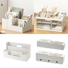 Bright Lab 直立式書桌整理盒 桌面收納架 SD-3810, 透明, 1套