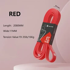 피트니스 탄력 밴드 애호가 저항 근력 훈련 요가 허리 및 다리 텐션 로프 보조, [04] A-Red, 1개