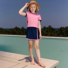 [브랜드정품]아레나 여아동 비치세트 레이첼 래쉬가드 세트 A5BG1GS03PNK 강습수영복 휴가수영복