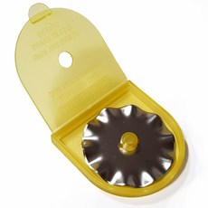 슬라이드 로터리커터 53cm 68cm 99cm 135cm 다용도 재단기, 45mm 교체칼날 웨이브(1개), 1개, 45mm 교체칼날 웨이브(1개)