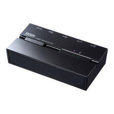 산와 서플라이 자석 부착 USB2.0 수동 전환기(허브 부착・2회로) SW-US22HMG, 1개, 상세페이지 참조