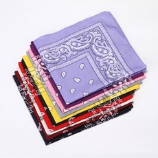 兒童絲巾 男女童 街舞嘻哈爵士演出 走秀潮流配飾 ins頭巾 腰果花方巾