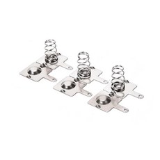 10PCS 25MMX12MM 스프링 금속 접촉 배터리 플레이트 AA AAA 케이스 교체용