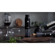 푸드앤 비앙코 디푸로 전동 와인오프너, 1개, 제트블랙