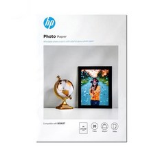 자재 HP 광택 포토용지 (1개) 9RR55A A4 20매 180g, 본상품