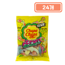 츄파춥스 젤리 사워 게코, 90g, 24개