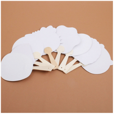 미니부채 나무부채 만들기 그리기, 1개, 하트