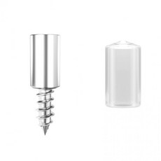 유리 선반 책장 다보 고정 지지대 피스 20개, 선반고정피스-클리어