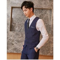 LARGE STORE 素面韓版合身西裝三件套 西裝外套 馬甲 西裝褲 韓版外套 修身西裝 成套西裝