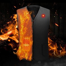 KC안전인증 USB 스마트 3단 발열조끼 보온 열선 조끼 남녀공용 기모안감 겨울조끼 [배터리미포함]
