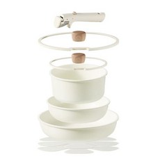 CAROTE 칼로테 프라이팬 세트 8점 IH·가스 불 대응 PFOA등의 유해 물질 미사용, 1개