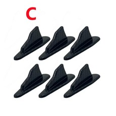 컨버터블 쿠페 샤크핀 루프 스포일러, 7. C-carbon-6pcs, 기본