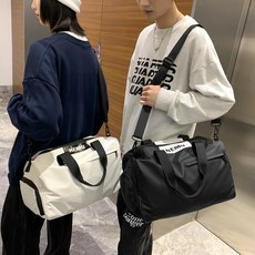 斜跨運動訓練收納包女大容量防水健身包男旅行乾濕分離游泳運動包, 卡其色, 1個