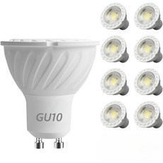 燈泡 60度光束角 節能省電 適用於多種燈具, GU10 7W 自然光, 1個