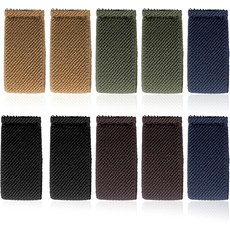 LIQWEI 10개입 탄력성 벨트 고정 밴드 1.5인치 벨트스트랩용 루프 스테이 및 백팩 스트랩 홀더 리테이너