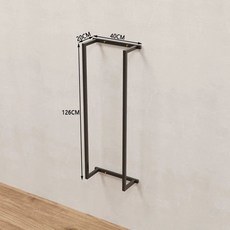 벽걸이 폼롤러 거치대 요가 학원 스토리지 홈트 이동식, 1개, 블랙기본(높이 126CM)