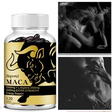 Buporai MACA 2500mg + L-Arginine 2500mg 能量補充劑 120粒, 120組