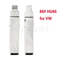 금속 언컷 블랭크 플립 원격 키 블레이드 VW 파사트 보라 시트 스코다 아우디용 Keydiy KD Xhorse VVDI J, 02 86 HU66