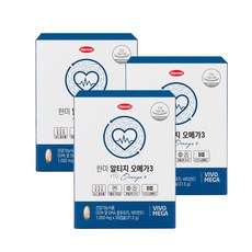 Hanmi 韓美 rTG Omega 3植物性軟膠囊, 31.5g, 3盒