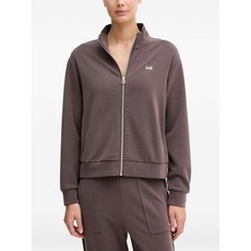 EA7엠포리오아르마니 로고 장식 집업 스웨트셔츠