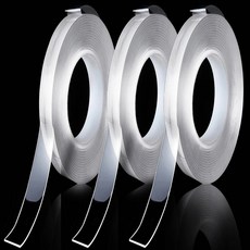 바오밥 강력 실리콘 양면테이프 15mm x 2.5m 3개입, 투명