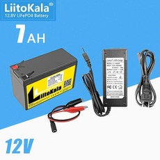 LiitoKala 리튬 다리미 인산염 배터리 태양광 조명 야외 에너지 저장 BMS 12.8V 8Ah LiFePo4 4000 + 사이클, 12.8V7Ah(14.6V3A), 06 12.8V7Ah(14.6V3A), 06 12.8V7Ah(14.6V3A)