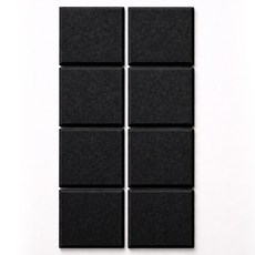 아띠꼴로 12개1세트 접착식 방음재 현관문 벽 흡음재 소음방지, 24개, 오닉스블랙