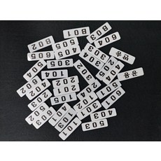 우편함번호 호실판 아크릴 번호판 호수판 숫자 번호표, 1개, 108