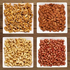 [60일분] 하루한줌 견과 BEST 4종세트 / 호두+땅콩+아몬드+캐슈넛, 1.12kg, 1개