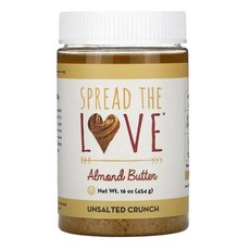 (매장)(2병) Spread The Love 아몬드버터 크런치 무염 454g, 2개