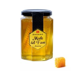 이탈리아 Apicoltura Brezzo 아카시아 꿀벌집 벌집꿀 250g, 1개