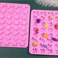 ChipChip Gummy 矽膠模具 CAKESHOP 芯片糖果模具 (5個模具 1個免費泵), 1個, 32pcs