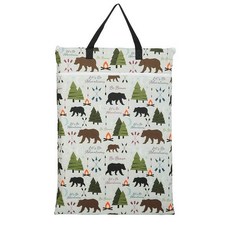 재사용 가능한 기저귀 또는 세탁을 위한 대형 걸이식 습식건식 천 통 가방곰, Bear