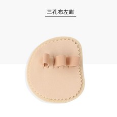 腳趾矯正器 拇外翻矯正器 爪狀趾槌狀錘狀指固定器 彎曲腳趾矯正器 變形趾重疊趾抓地布糾正器, 1個, 三孔布左腳1只