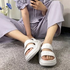 나나상점 사계절 발편한 말랑 샌들 굽높이 슬리퍼 EVA 샌들 2color